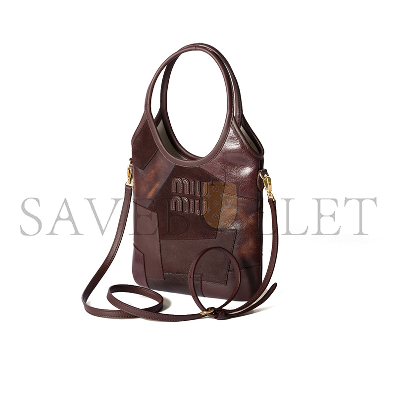 MIU MIU IVY LEATHER HANDBAG 5BA281 (24*20cm) MIU MIU IVY LEATHER HANDBAG 5BA281 (24*20cm)